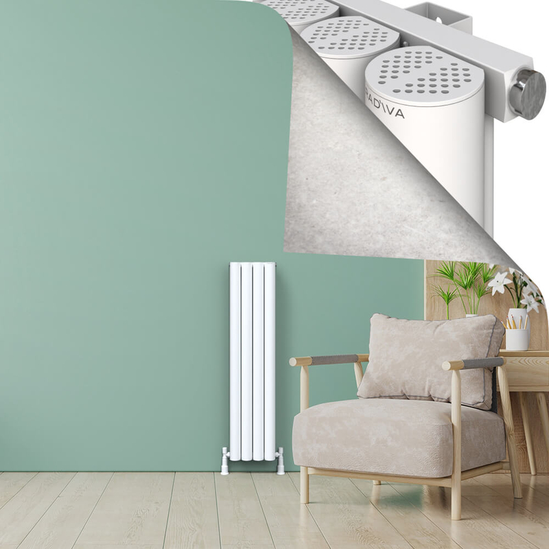 AKONIT Aluminium Radiator 1200x275 White