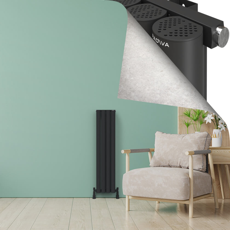 AKONIT Alüminyum Radyatör 1200x275 Koyu Antrasit