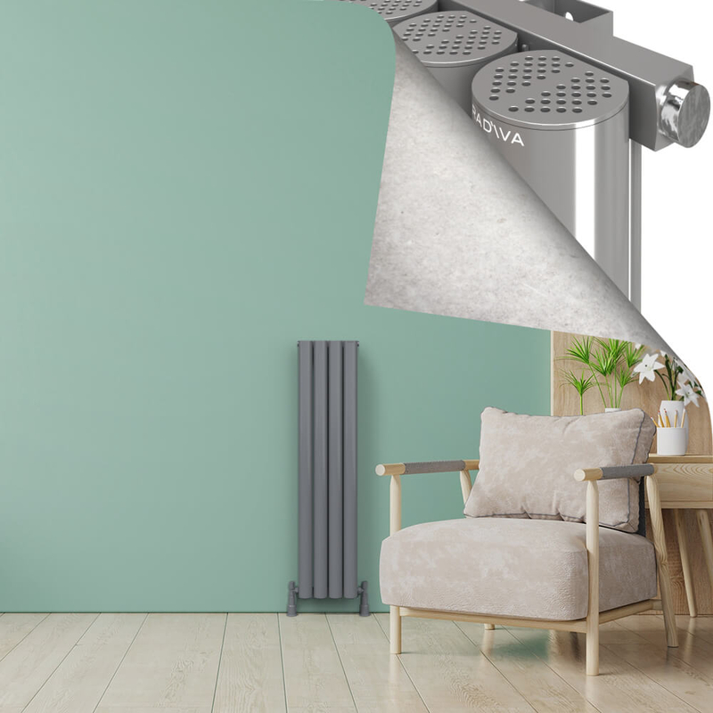 AKONIT Alüminyum Radyatör 1200x275 Plazma Gri