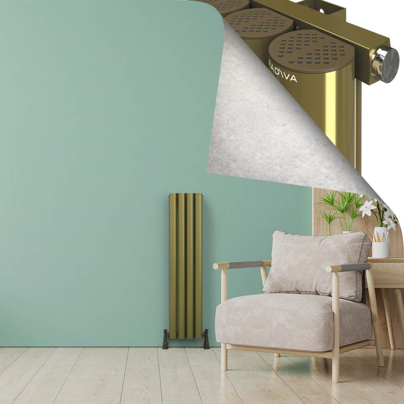 AKONIT Aluminium Radiator 1200x275 Plasma Brass