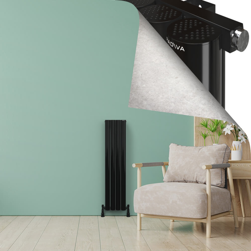 AKONIT Alüminyum Radyatör 1200x275 Plazma Siyah