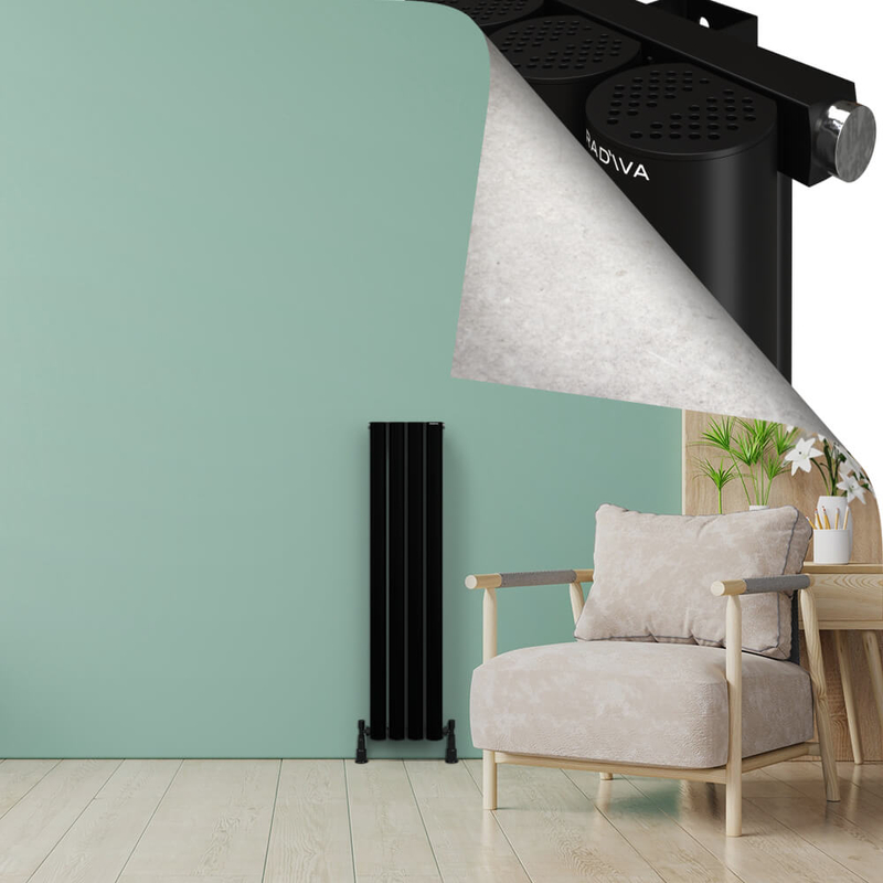 AKONIT Alüminyum Radyatör 1200x275 Siyah