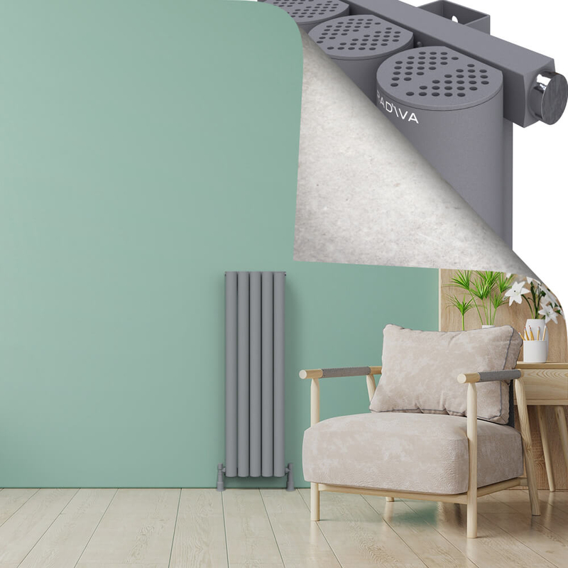AKONIT Alüminyum Radyatör 1200x345 Gri