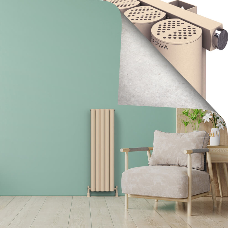 AKONIT Alüminyum Radyatör 1200x345 Kapuçino