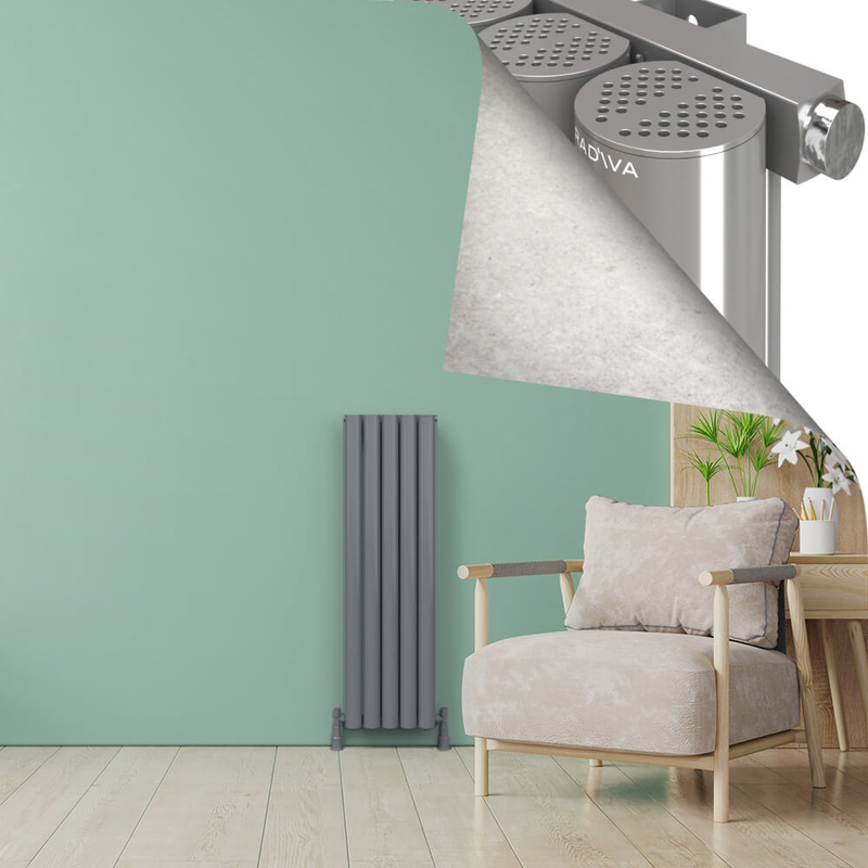 AKONIT Alüminyum Radyatör 1200x345 Plazma Gri