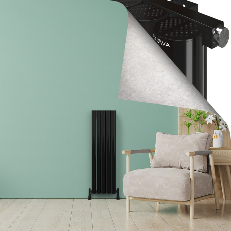 AKONIT Alüminyum Radyatör 1200x345 Plazma Siyah