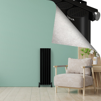  - AKONIT Alüminyum Radyatör 1200x345 Siyah