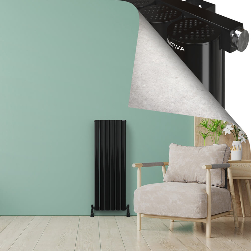 AKONIT Alüminyum Radyatör 1200x415 Plazma Siyah