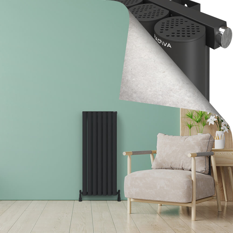 AKONIT Aluminium Radiator 1200x485 Dark Anthracite