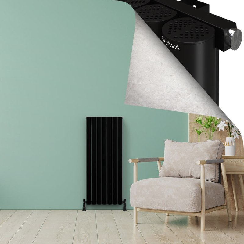 AKONIT Aluminium Radiator 1200x485 Black
