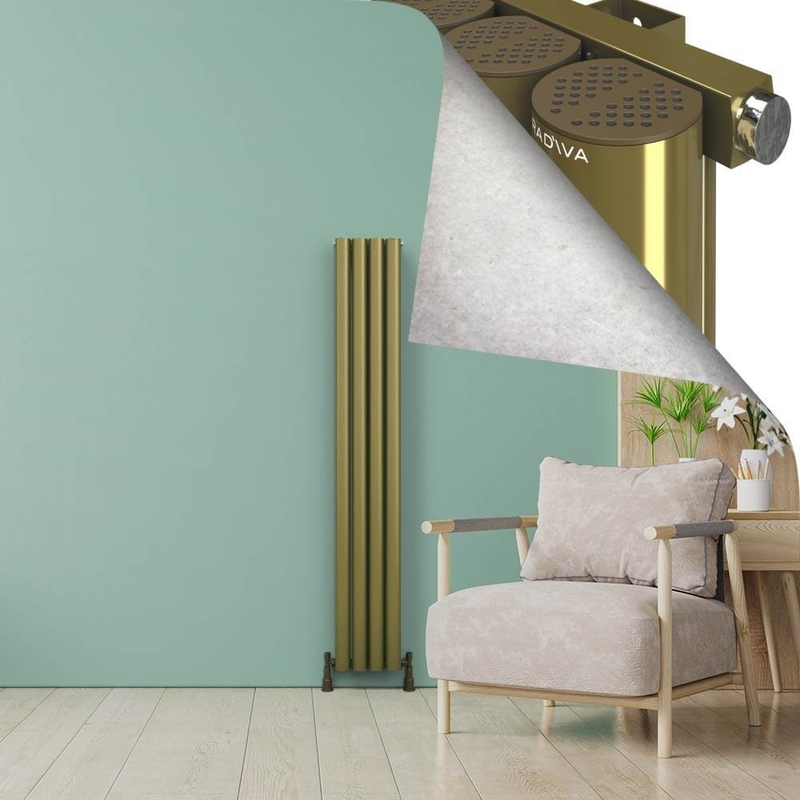 AKONIT Radiateur en Aluminium 1800x275 Plasma Laiton