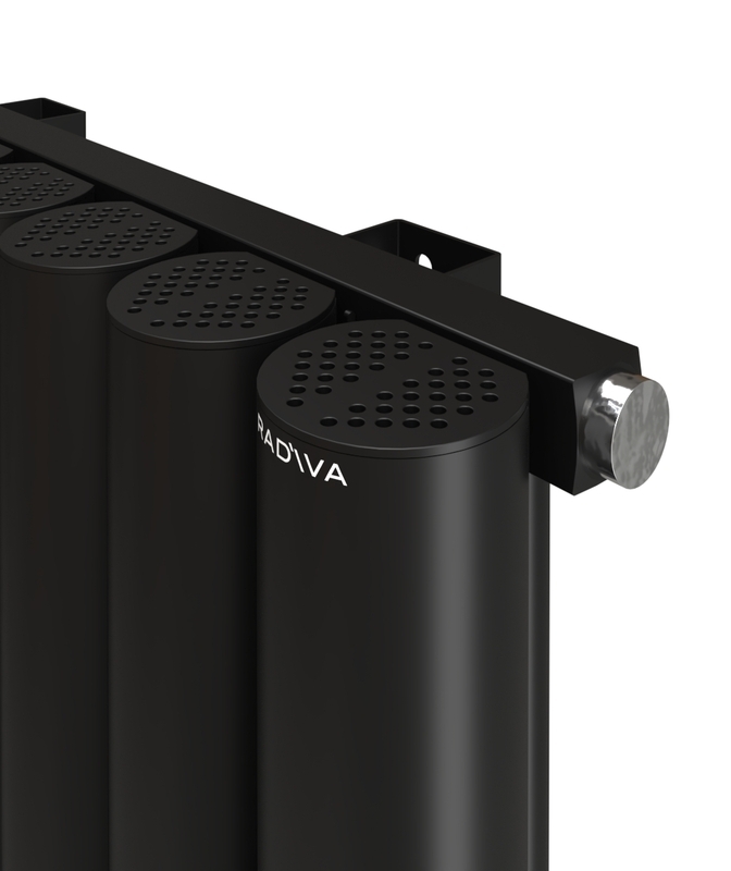 AKONIT Aluminium Radiator 1800x345 Black
