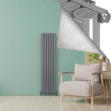 - AKONIT Alüminyum Radyatör 1800x415 Plazma Gri  - AKONIT Alüminyum Radyatör 1800x415 Plazma Gri