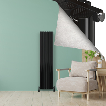 - AKONIT Alüminyum Radyatör 1800x415 Plazma Siyah  - AKONIT Alüminyum Radyatör 1800x415 Plazma Siyah