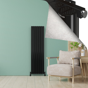 - AKONIT Alüminyum Radyatör 1800x485 Plazma Siyah  - AKONIT Alüminyum Radyatör 1800x485 Plazma Siyah