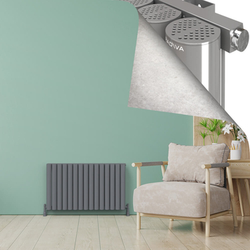 - AKONIT Radiateur en Aluminium 600x1045 Plasma Gris  - AKONIT Radiateur en Aluminium 600x1045 Plasma Gris