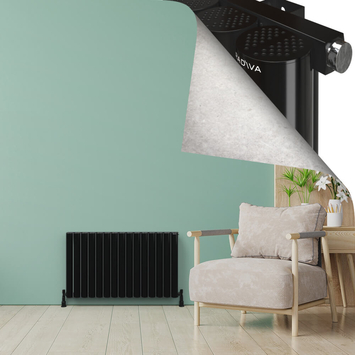 - AKONIT Radiateur en Aluminium 600x1045 Plasma Noir  - AKONIT Radiateur en Aluminium 600x1045 Plasma Noir