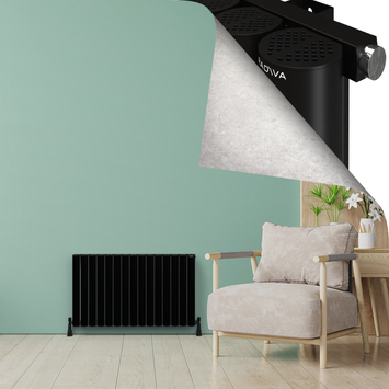- AKONIT Radiateur en Aluminium 600x1045 Noir  - AKONIT Radiateur en Aluminium 600x1045 Noir