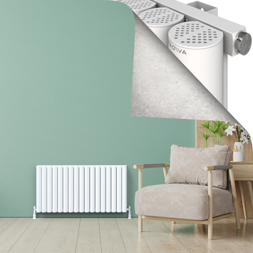 - AKONIT Radiateur en Aluminium 600x1185 Blanc  - AKONIT Radiateur en Aluminium 600x1185 Blanc