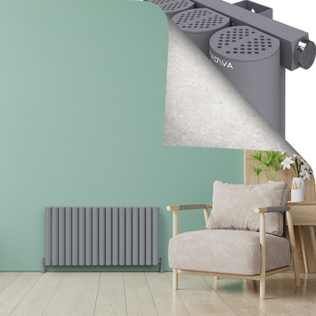 - AKONIT Radiateur en Aluminium 600x1185 Gris  - AKONIT Radiateur en Aluminium 600x1185 Gris