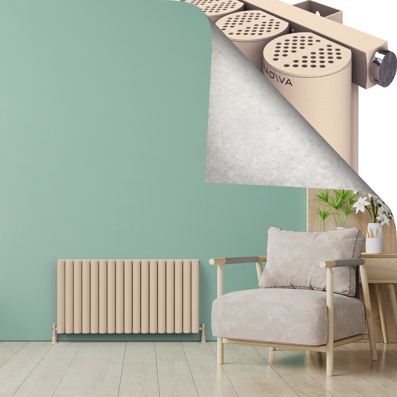 AKONIT Radiateur en Aluminium 600x1185 Cappuccino