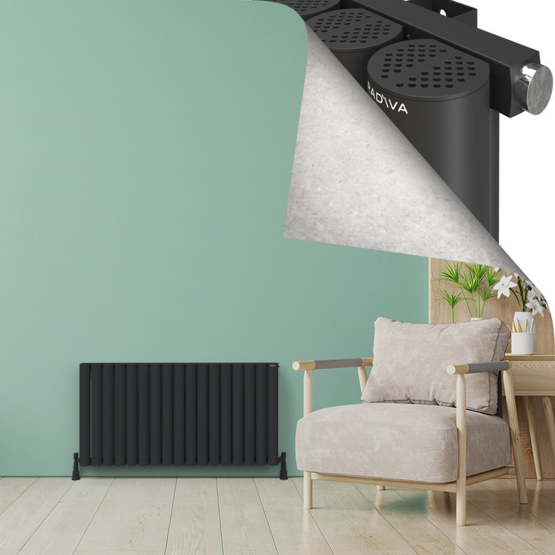 AKONIT Alüminyum Radyatör 600x1185 Koyu Antrasit