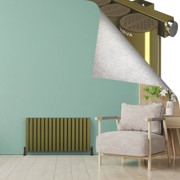 - AKONIT Radiateur en Aluminium 600x1185 Plasma Laiton  - AKONIT Radiateur en Aluminium 600x1185 Plasma Laiton