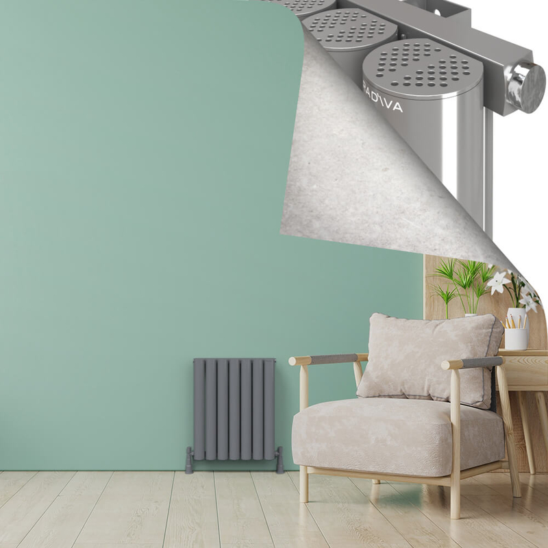 AKONIT Alüminyum Radyatör 600x485 Plazma Gri