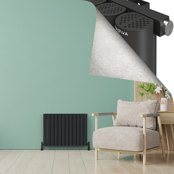 - AKONIT Radiateur en Aluminium 600x835 Anthracite Foncé  - AKONIT Radiateur en Aluminium 600x835 Anthracite Foncé