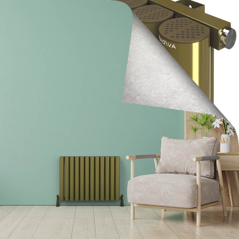 AKONIT Aluminium Radiator 600x835 Plasma Brass