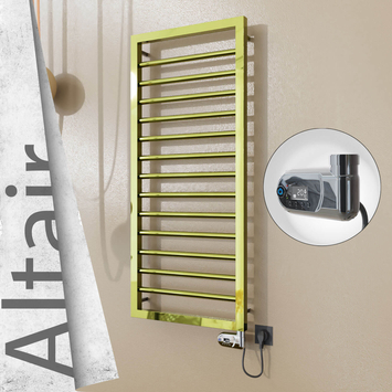 Radiva - Altair Elektrikli Paslanmaz Çelik Havlupan 400x1040 Altın (Thesis Termostat) 300W