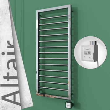 Radiva - Altair Elektrikli Paslanmaz Çelik Havlupan 400x1040 Ayna Polisaj (KTX3 Termostat) 300W