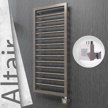 Radiva - Altair Elektrikli Paslanmaz Çelik Havlupan 400x1040 Satin Polisaj (KTX1 Termostat) 300W