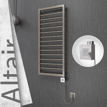 Radiva - Altair Elektrikli Paslanmaz Çelik Havlupan 400x1040 Satin Polisaj (KTX1 Termostat) 300W Spiral Kablolu