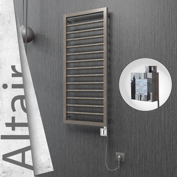 Radiva - Altair Elektrikli Paslanmaz Çelik Havlupan 400x1040 Satin Polisaj (KTX4 Termostat) 300W Spiral Kablolu