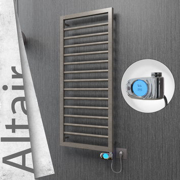 Radiva - Altair Elektrikli Paslanmaz Çelik Havlupan 400x1040 Satin Polisaj (Musa Termostat) 300W