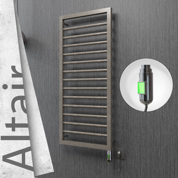 Radiva - Altair Elektrikli Paslanmaz Çelik Havlupan 400x1040 Satin Polisaj (On/Off Düğmeli) 300W
