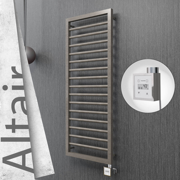 Radiva - Altair Elektrikli Paslanmaz Çelik Havlupan 400x1180 Satin Polisaj (KTX3 Termostat) 300W