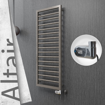 Radiva - Altair Elektrikli Paslanmaz Çelik Havlupan 400x1180 Satin Polisaj (Thesis Termostat) 300W