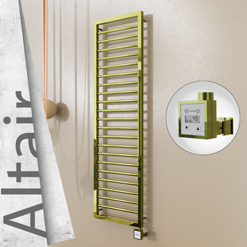 Radiva - Altair Elektrikli Paslanmaz Çelik Havlupan 400x1600 Altın (KTX3 Termostat) 300W