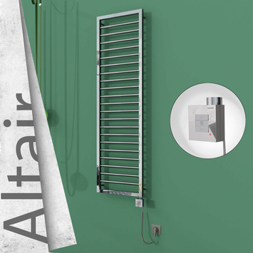 Radiva - Altair Elektrikli Paslanmaz Çelik Havlupan 400x1600 Ayna Polisaj (KTX1 Termostat) 300W Spiral Kablolu