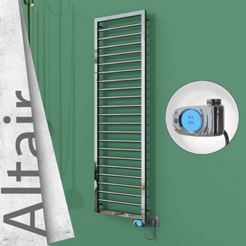 Radiva - Altair Elektrikli Paslanmaz Çelik Havlupan 400x1600 Ayna Polisaj (Musa Termostat) 300W