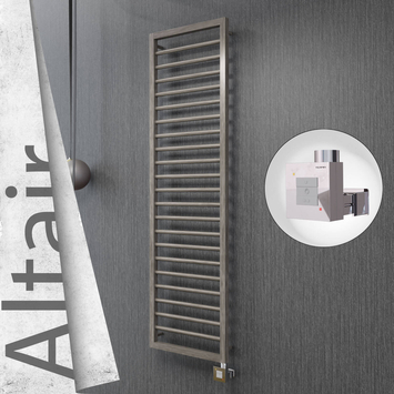 Radiva - Altair Elektrikli Paslanmaz Çelik Havlupan 400x1600 Satin Polisaj (KTX1 Termostat) 300W