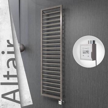 Radiva - Altair Elektrikli Paslanmaz Çelik Havlupan 400x1600 Satin Polisaj (KTX3 Termostat) 300W