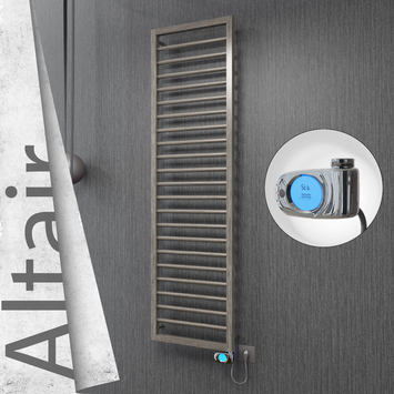 Radiva - Altair Elektrikli Paslanmaz Çelik Havlupan 400x1600 Satin Polisaj (Musa Termostat) 300W