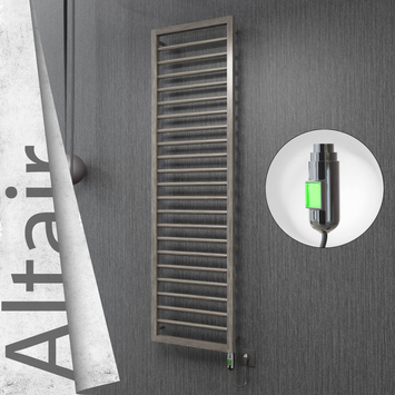 Radiva - Altair Elektrikli Paslanmaz Çelik Havlupan 400x1600 Satin Polisaj (On/Off Düğmeli) 300W