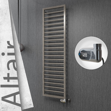 Radiva - Altair Elektrikli Paslanmaz Çelik Havlupan 400x1600 Satin Polisaj (Thesis Termostat) 300W