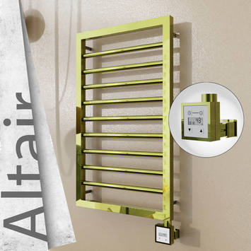 Radiva - Altair Elektrikli Paslanmaz Çelik Havlupan 400x760 Altın (KTX3 Termostat) 200W