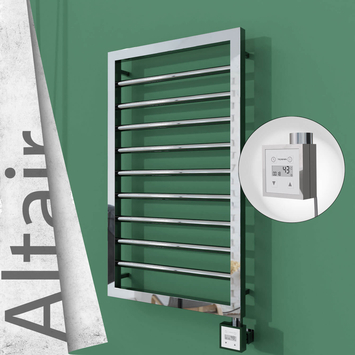 Radiva - Altair Elektrikli Paslanmaz Çelik Havlupan 400x760 Ayna Polisaj (KTX3 Termostat) 200W