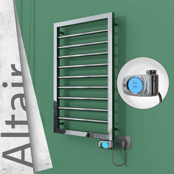 Radiva - Altair Elektrikli Paslanmaz Çelik Havlupan 400x760 Ayna Polisaj (Musa Termostat) 200W